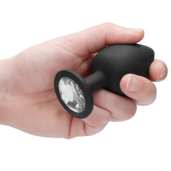 Sono Plug anal silicone SELF MOTION 8 x 4 cm noir